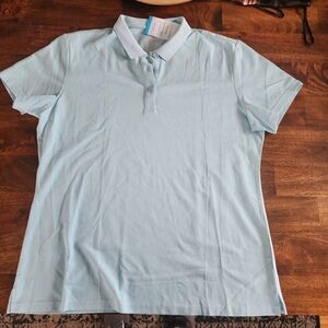 Light Blue Polo Shirt - Classic Short Sleeve